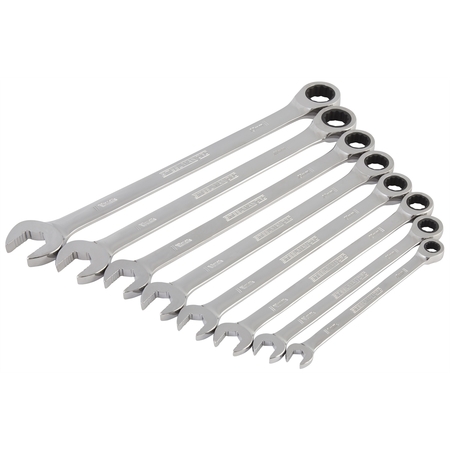 STEELMAN 8 Piece Metric 144 Postions Ratcheting Wrench Set 78965